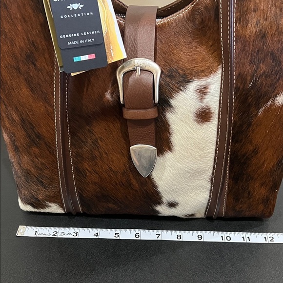 Cavalcanti Collection | Italian Hair On Cowhide Leather Hobo Bag - Picture 17 of 17